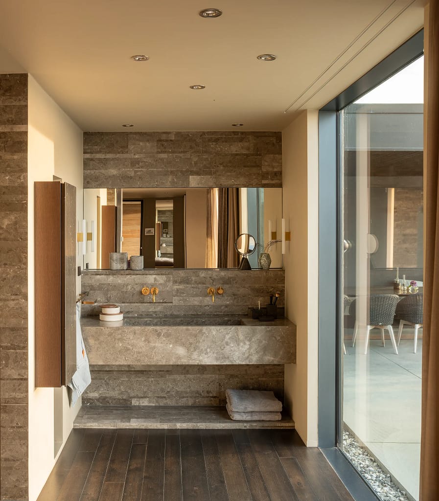 Corso Studios Villa K Salvatori Bathroom with One A and Occhio. Partner with us for your next interior design project